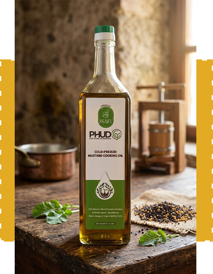 Traditional mustard oil for everyday cooking and tadka preparation